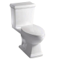 Ashfield Two Piece Elongated Toilet 12" R/I - 17" High White