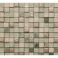 Clarity Mosaic Glass 12"x12" Sheet Silver and Green
