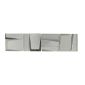 Glass Tile Accent Bar 3" x 12" 10 / Box Sideview Tungsten