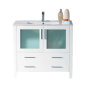 Arctic Green Vanity Cabinet 36" x 18" Glossy White