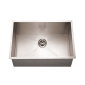 DuBeta 90 Degree Square Undermount Single Bowl Sink Stainless Steel 22"x18"-9"Deep