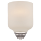 1 Light LED Wall Sconce W/Etched Opal Glass 8" Polished Nickel